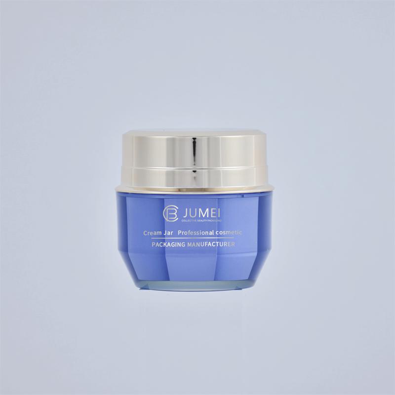 Modern Skincare Product Packaging Purple Plastic Face Cream Jar