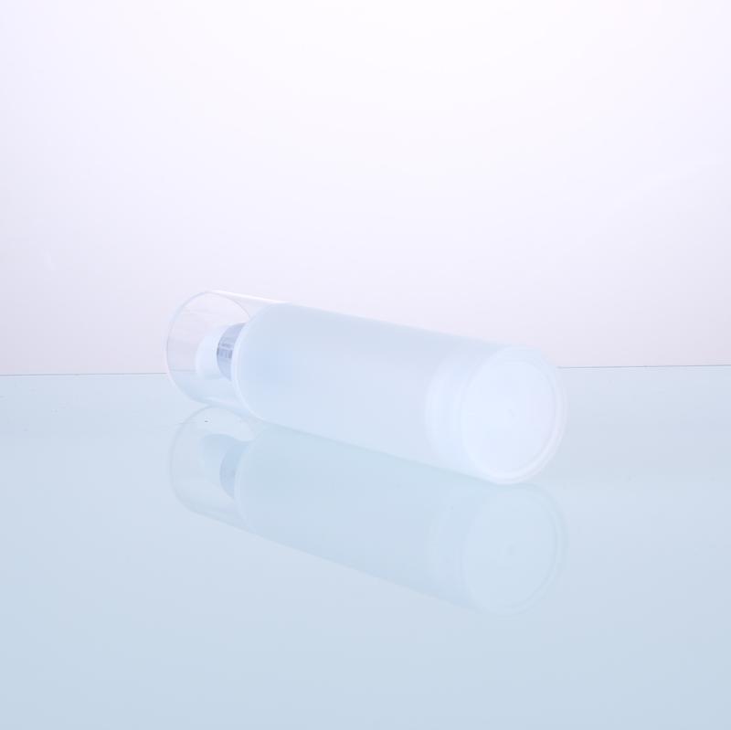 Wholesale Latest Vacuum Frosted PP Plastic Bottle with Electroplating Collar and Lotion Pump