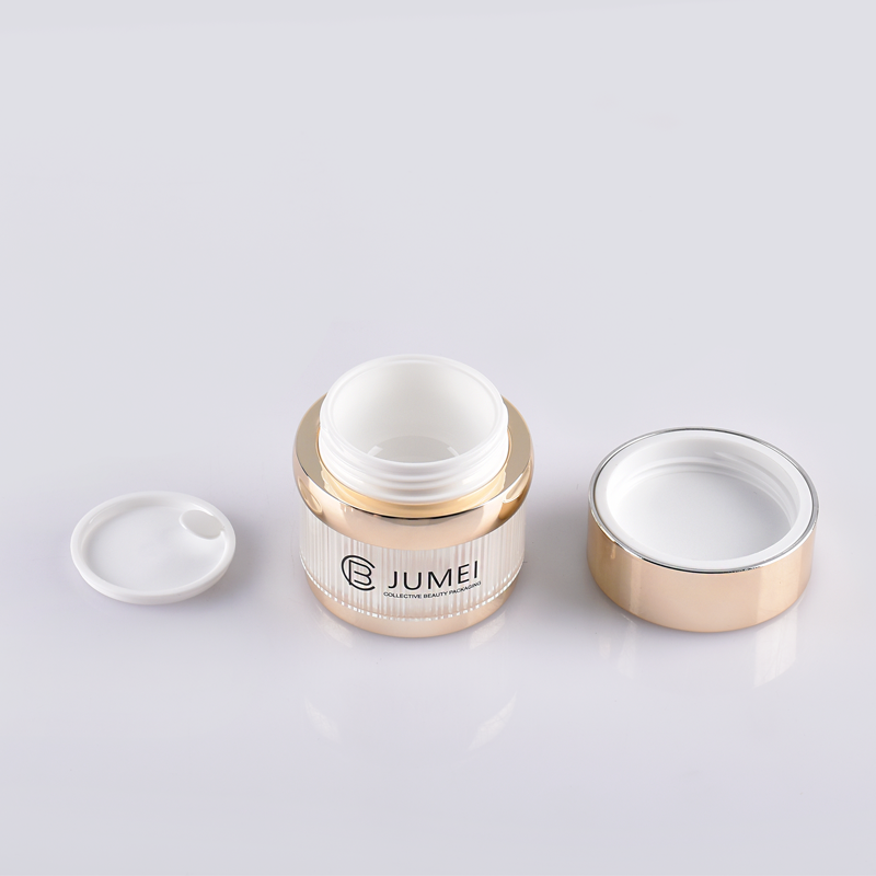 Customized Beauty Cosmetic Containers Acrylic Cream Jar Plastic Packaging