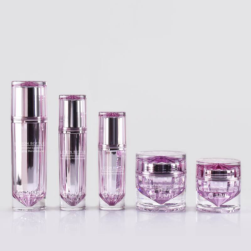 Special Design Double-Layer Purple Plastic Bottles for Skincare Products