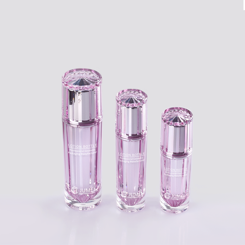 Special Design Double-Layer Purple Plastic Bottles for Skincare Products