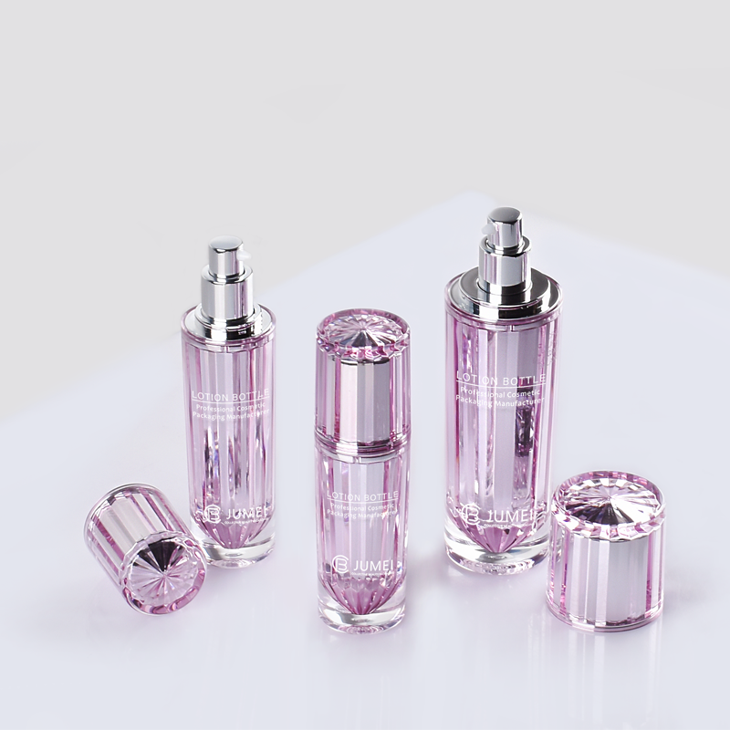 Special Design Double-Layer Purple Plastic Bottles for Skincare Products