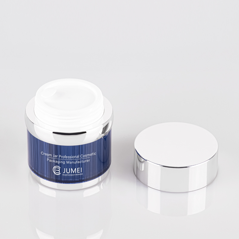 Superior Double Layer Dark Blue Acrylic Jar for Face Cream and Eye Cream