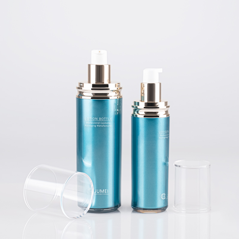 Latest Design Plastic Packaging for Cosmetics Luxury Style Acrylic Bottle with Transparent Cap